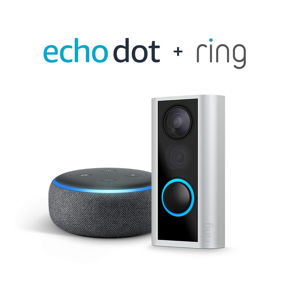 Ring Peephole Cam with Echo Dot Save 48%