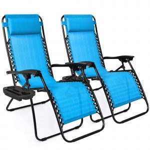 2 Adjustable Zero Gravity Lounge Chair Recliners $99.99! Walmart Deal 