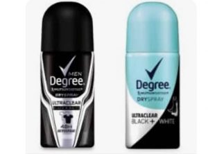 Free Degree Dry Spray Antiperspirant Sample #deannasdeals