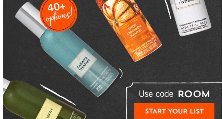 9/17 Only! Bath & Body Works Concentrated Room Sprays!