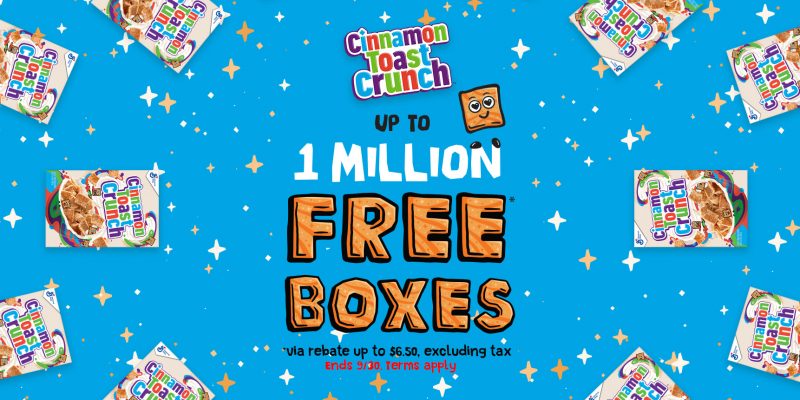FREE Cinnamon Toast Crunch Cereal #deannasdeals
