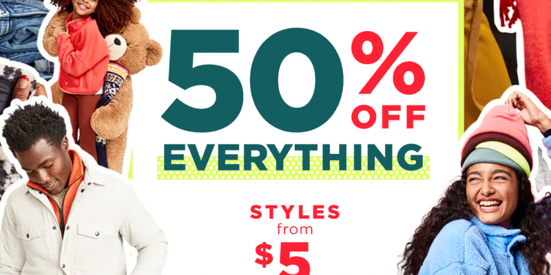 Old Navy 50% Off Everything AND $4 Pajama & Boxer Shorts!