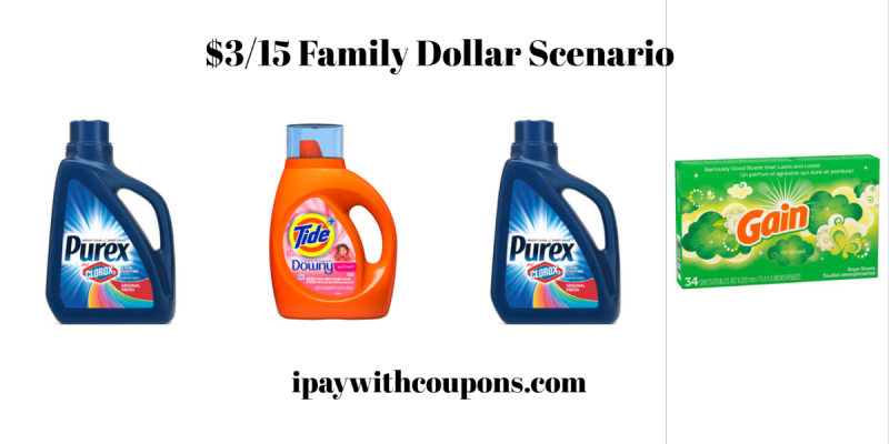 $3/15 Family Dollar Scenario Pay $3.85