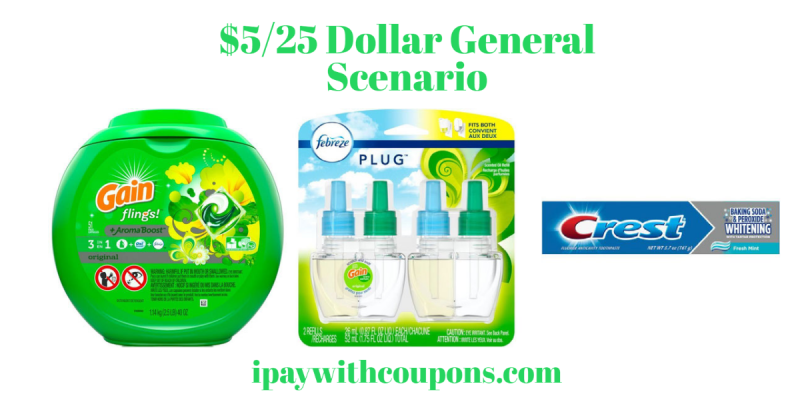 Dollar General $5/25 Scenario Pay $5.00