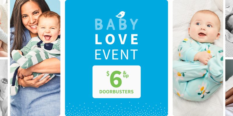 Baby Love Event At Carter's Doorbusters Starting At $6.00!
