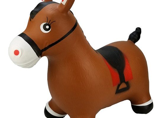 Brown Inflatable Bouncing Horse $16.99!
