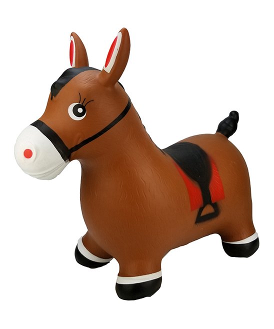 plastic bouncing horse