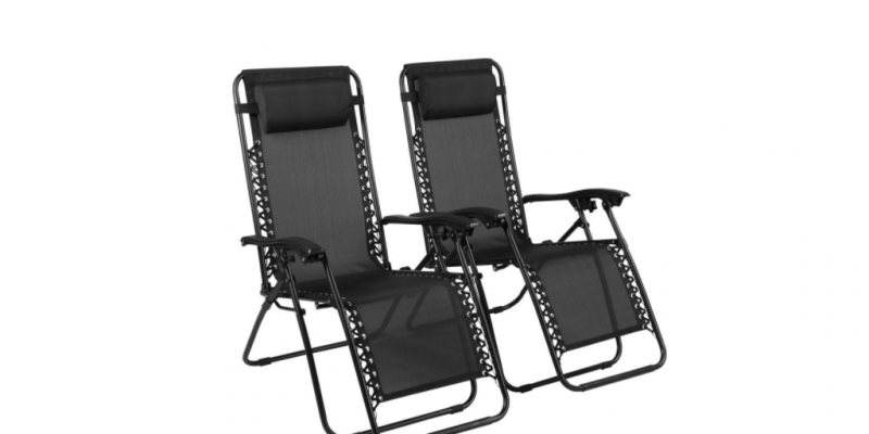 Black Zero Gravity Recliner Chair (2-Pack) $84.78