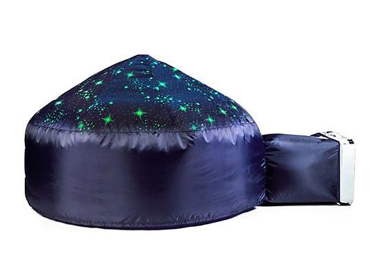 Navy Starry Night Inflatable Play Tent