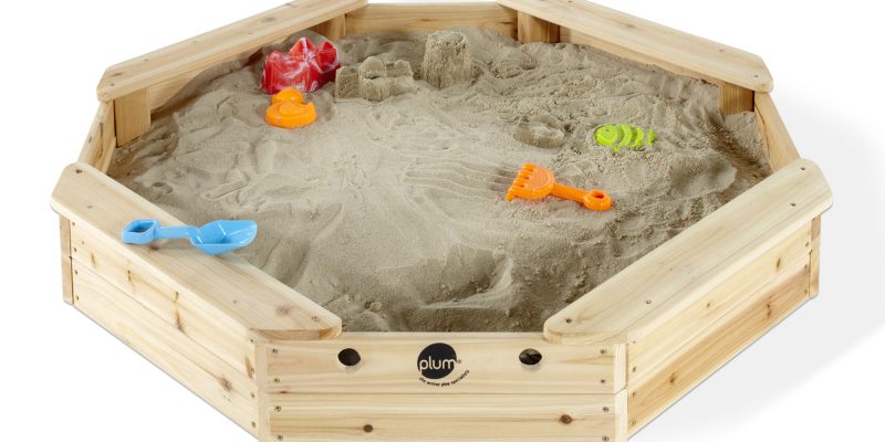 Plum Play Treasure Beach 46" Wooden Sandbox