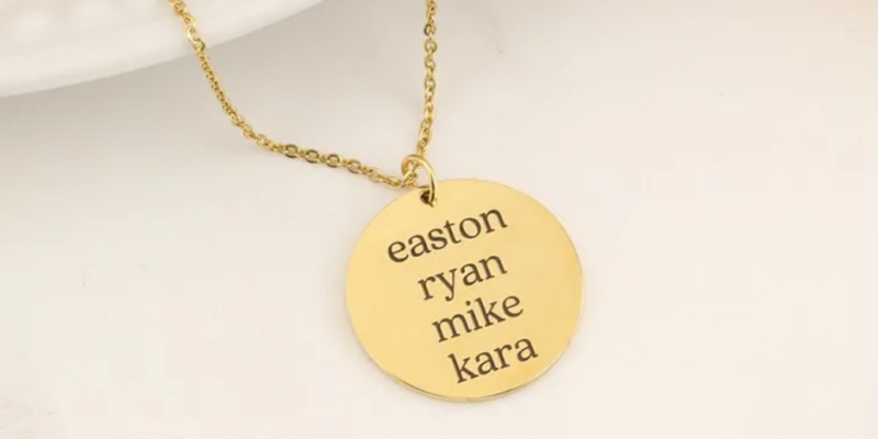 Personalized Large Disc Pendant Necklace $16.49 Shipped!