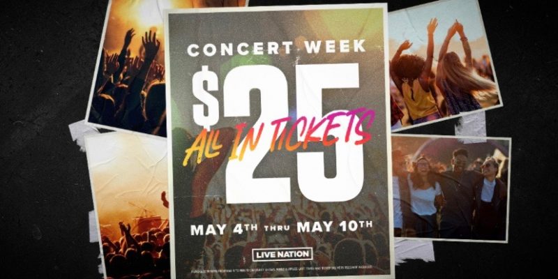 Live Nation Concert Week $25 Tickets