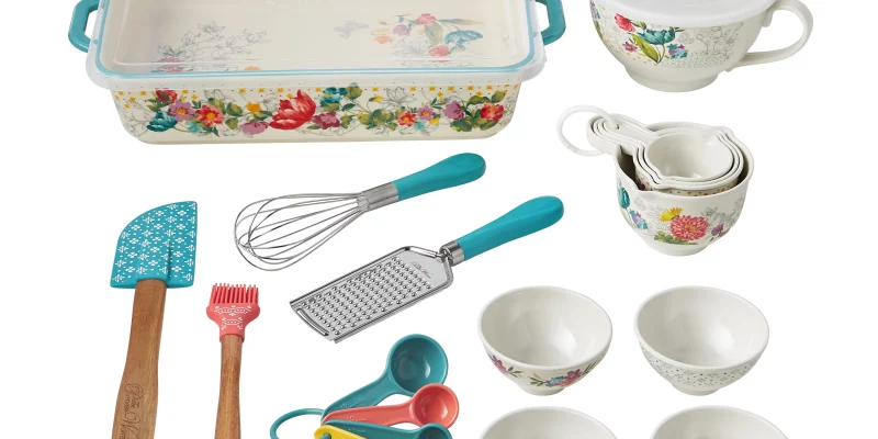 The Pioneer Woman Blooming Bouquet 20-Piece Bake & Prep Set $20!